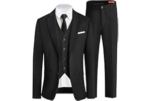 ELPA ELPA Boys Slim Fit Suit Kids Formal Suits Set for Boys Youth Suit Ring Bearer Outfit