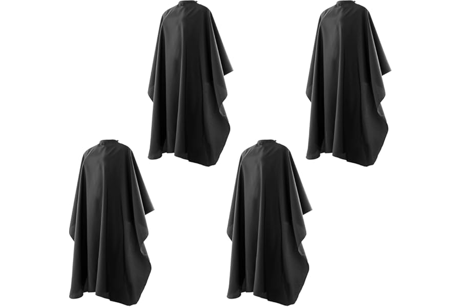 Hair Salon Capes with Snap Closure Waterproof Hairdressing Styling Hair Cutting Coloring Nylon Cape for Barber Hairdressers