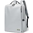 GOLF SUPAGS Stylish Laptop Backpack for Women Airline Approved Perfect for Work College and Travel Multi-Functional Casual Daypack Fits 15.6 Inch Notebook (Pale Grey)