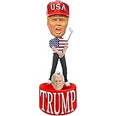 Donald Trump 2024 Collectibles Trump Merchandise for Patriotic Americans - Talking Bobble Head with Audio Lines, Iconic Phrases - Donald Trump Bobbleheads Figures - Trump Rally (Golfing)