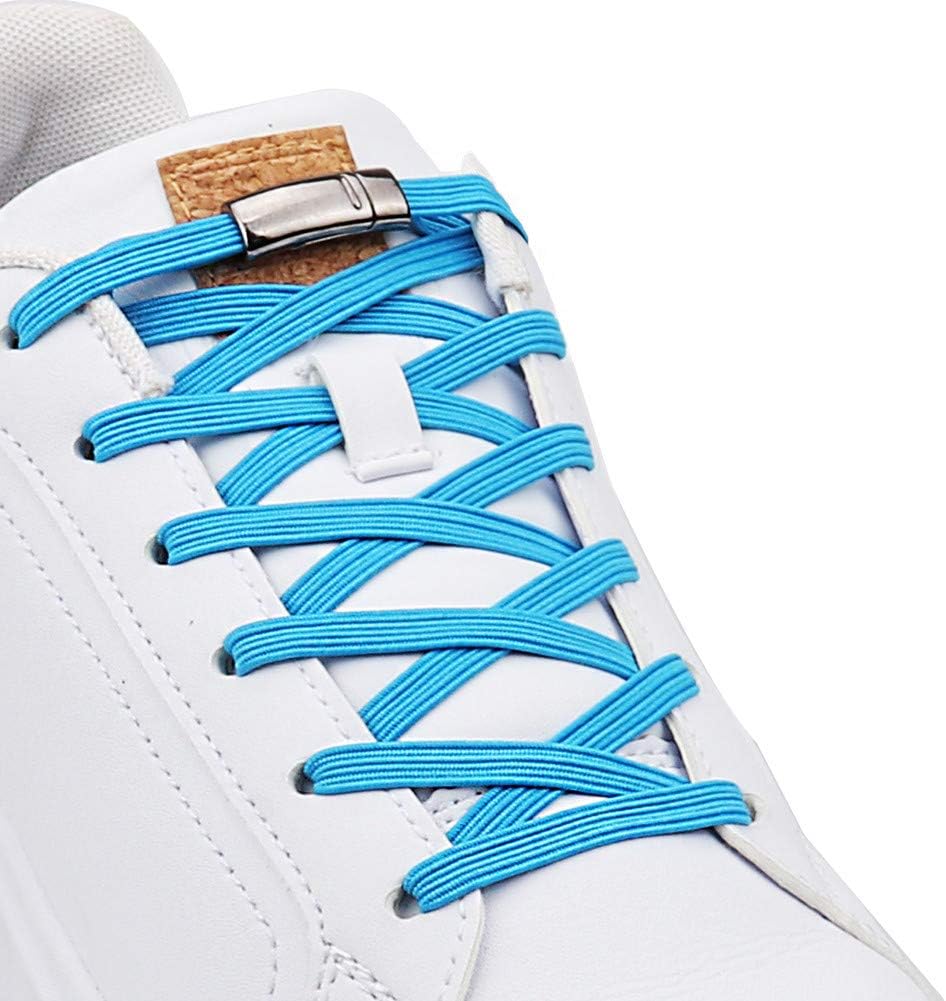 Aiboxin Upgraded Version No Tie Elastic Shoelaces, With Magnetic Shoe Laces Lock - One Size Fits All Adult & Kids