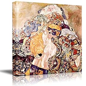 Baby by Gustav Klimt - Austrian Symbolist Painter - Canvas Art Home Art - 16x16 inches