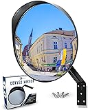 Safety Traffic Mirror for Blindspots - 12'' Acrylic