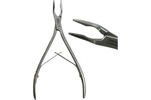 ARTLAB Dental Pliers - Root Fragment Forceps Angled, 5in | Blumenthal Rongeur Angled, 6in | Micro-Friedman Rongeur, 6in - Stainless Steel Dental Plier Rongeurs (6",Micro-Friedman,Slight-Curve,Rongeur)