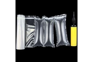 BZQZDAI 83 Count 33Ft/Roll Sturdy Inflatable Air Packaging Bags Air Pillows Air Cushions Bags Box Packing Supply Purse Fillers Stuffers for Shape No Machine Needed with Hand Pump