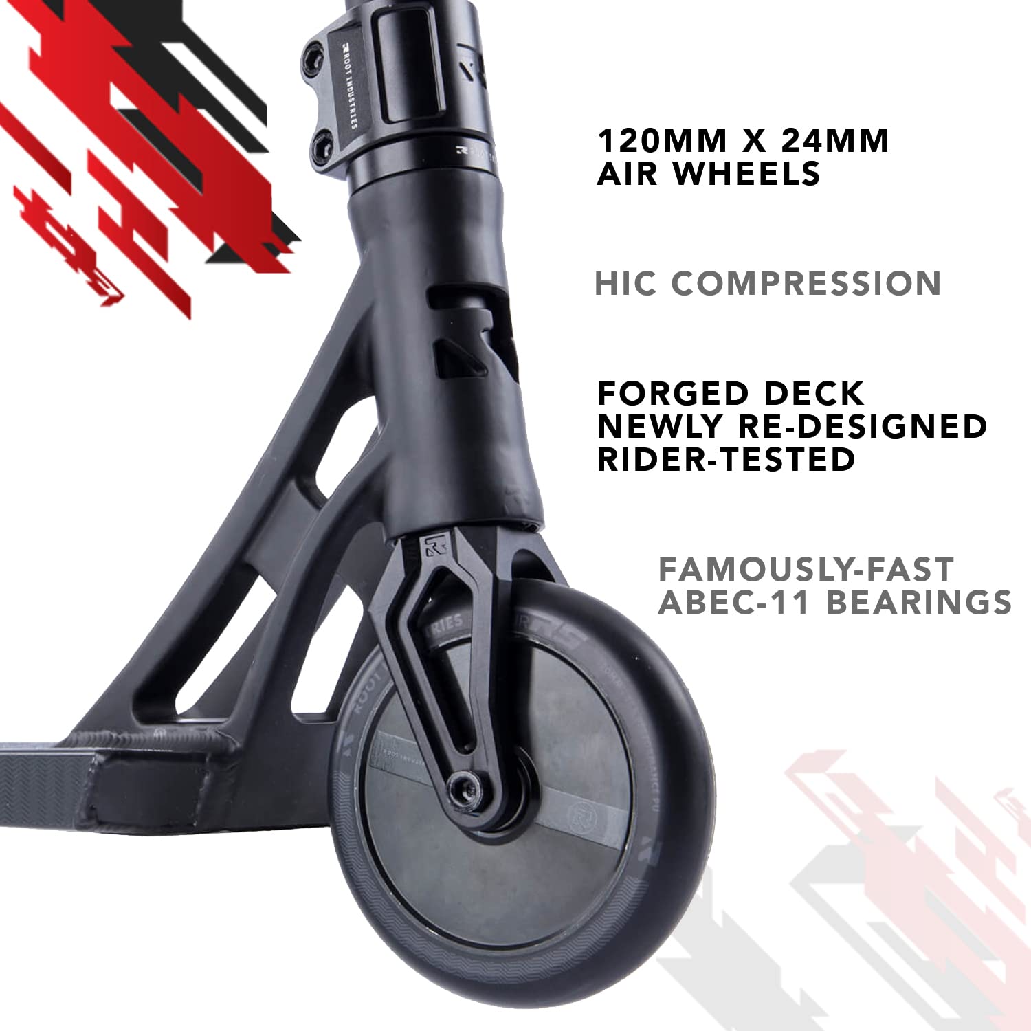 ROOT INDUSTRIES AIR RS V2 Complete Scooter - Stunt Scooter - Professional Scooter for Elderly Riders - Pro Scooter for Tall Kids - Pro Scooter Deck, Pro Scooter Wheels - Ready to Ride Trick Scooter