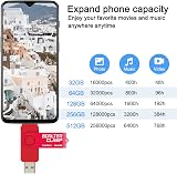 BORLTER CLAMP 64GB USB-C 3.0 Flash Drive 2-in-1 for Android Samsung LG Huawei view 5