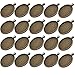 IGOGO 20 PCS Oval Pendant Trays Pendant Blanks Cameo Bezel Cabochon Settings - 30x40 mm Antique Bronze Color