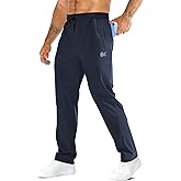BROKIG Mens LightArmor Workout Sweatpants with Zip Pocket,Stretch Gym Joggers Running Sweat Pants Athletic Pants for Men