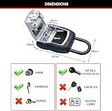 Master Lock Portable Key Safe with Shackle Medium 90 x 157 x 40 mm Outdoor view 6