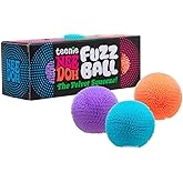 Schylling Teenie NeeDoh 3-Pack Mini Sensory Fuzz Balls with Velvet Texture and Soft Squish, Ages 3 and Up