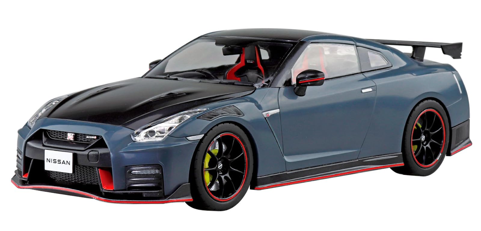 青島文化教材社 1/24 楽プラ スナップカーシリーズ No.02-NG R35 NISSAN GT-R NISMO Special edition 2022 NISMO ステルスグレー 色分け済みプラモデル (自動車) の商品画像
