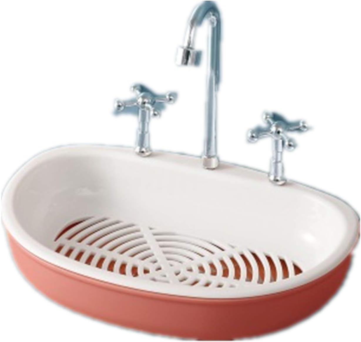 Amazon Com Xbs Soap Box Holder For Shower Bathroom Decoration Tub And Kitchen Sink Drill Free Removable With Draining Tray Very Functional Adorable Faucet Soap Dish Pink Home Kitchen