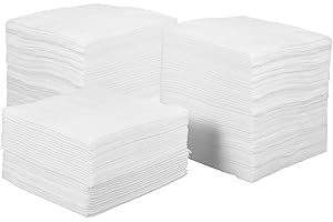 Baluue 400pcs Gauze Pads 4x4" Non-Woven Cotton Gauze Pads for Wound Care, Non-Stick Absorbent Sponges for Medical, Beauty Ski