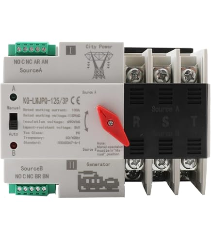YRO 2 Pole Quality ATS 220V Dual Power Automatic Transfer Switch For Generator Automatischer Netzumschalter