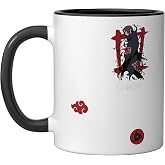Naruto Shippuden Character Ceramic Mug, Black/White, 11oz