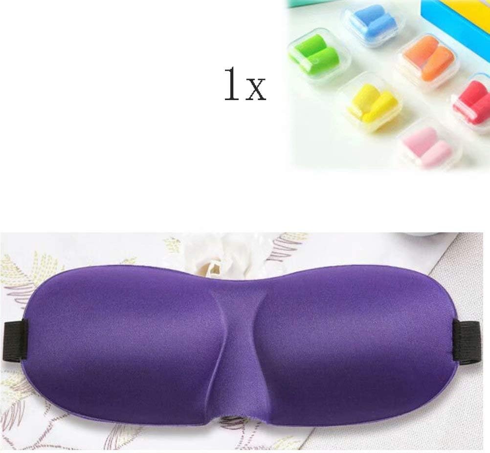 Sleep Mask, Sleeping Masks with Soft Memory Foam for Night Men&Women, Bed Eye Mask with Blackout Design,Comfortable Ear Plugs Set for Travel Flight