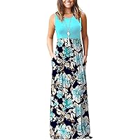 AUSELILY Women's Classic Sleeveless Loose Plain Casual Long Maxi Dresses for Women 2026