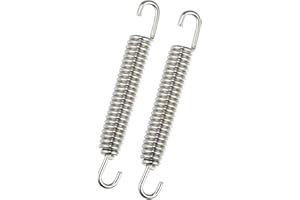ACROPIX 2 Pcs Motorcycles Universal Exhaust Pipe Spring 80mm 3.15" Stainless Steel Exhaust Pipe Spring Hook Modified Accessor
