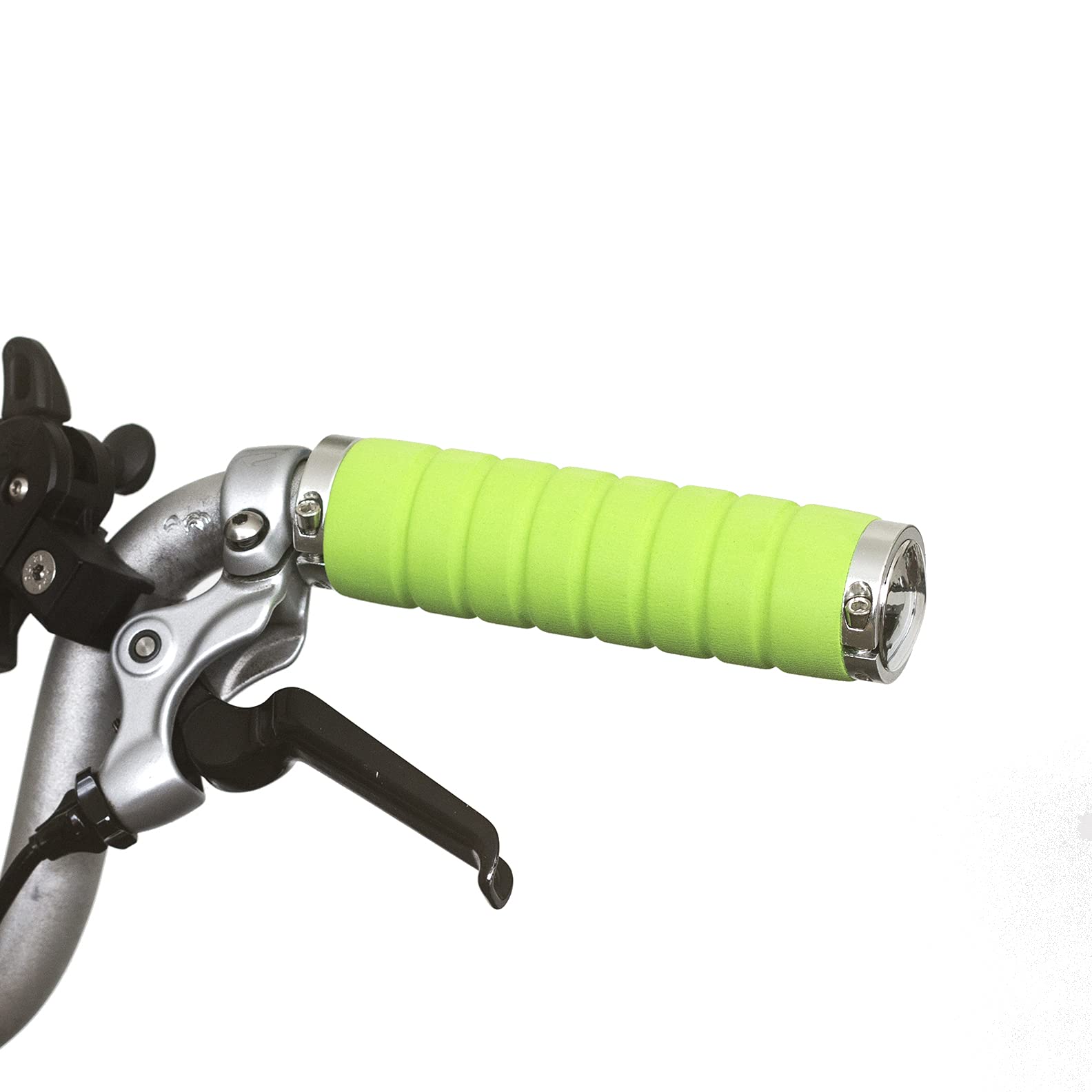 for BROMPTON Foam M/H/S Grips Aluminium Lock Handlebar Plugs GREEN