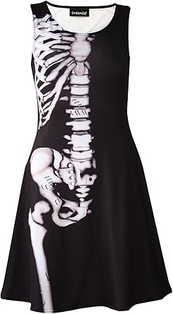 skeleton skater dress