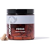 Tranont Focus Vitamin B Complex - Enhance Mental Clarity, Energy, and Immune Health with Natural Supplements, Green Tea & Lion's Mane Mushroom Supplement - Vegan, Gluten-Free - 90 Capsules