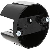 RACO 7120-1 SADDLE BOX 4 in. Round Ceiling Fan and Fixture Box, Black