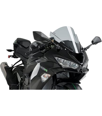 Amazon.com: Puig 3177N Racing Screen Kawasaki ZX-6R 18-21 C/Black