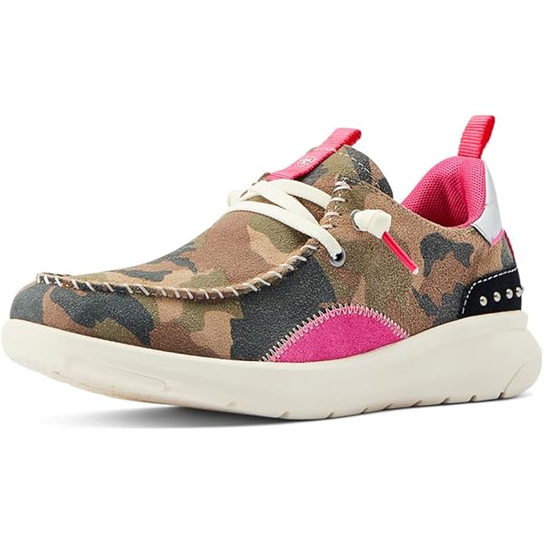 Ariat Women's Hilo Doodle Slip-On Flats - Comfortable Casual Shoes With Embroidery