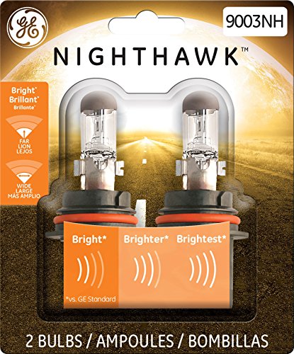 GE Lighting 9003NH/BP2 Nighthawk Halogen Replacement Bulb, 2-Pack