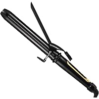 Lanvier 1.25 Inch Clipped Curling Iron with Extra Long Tourmaline Ceramic Barrel, Professional Hair Curler up to 450°F…