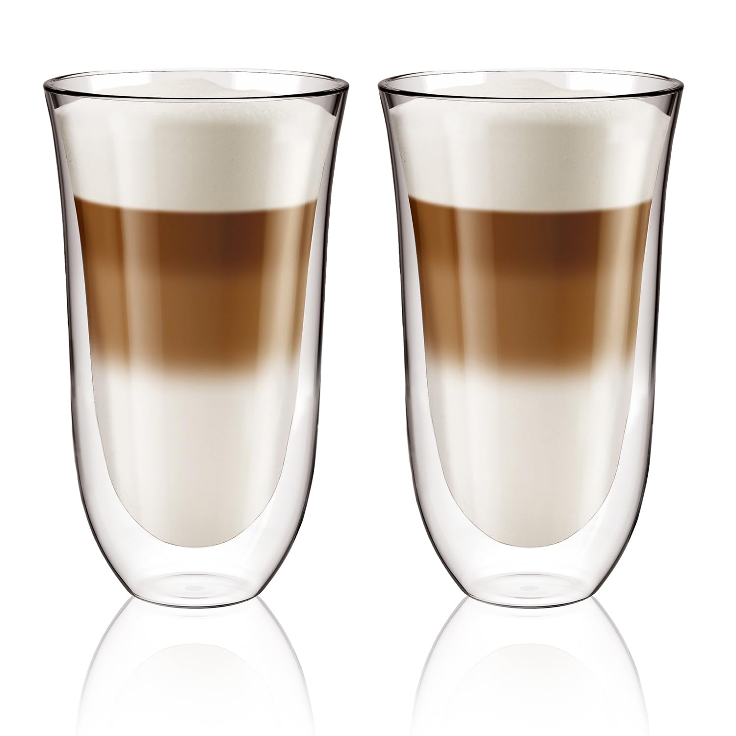 Aqualogis Double Walled Thermo Cappuccino, Latte Glass Cremona Set of 2 (250ml)