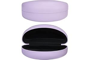 MOLSHINE Hard Shell Sunglasses Case,Classic Large Glasses Case for Sunglass,Eyeglasses with Cleaning Cloth,Pouch