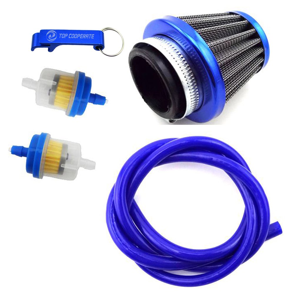 TCMotor 38mm Air Filter Cleaner + 5mm 1 Meter Fuel Hose