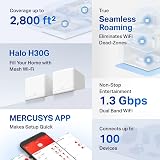 MERCUSYS Halo H30G 2-Pack Mesh WiFi System AC1300 Dual Band Whole Home view 5