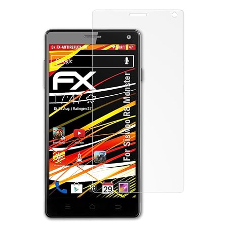atFolix Schutzfolie kompatibel mit Siswoo R8 Monster Displayschutzfolie, HD-Entspiegelung FX Folie (3X)