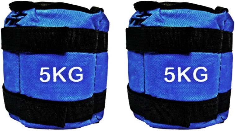 IMIKEYA Adjustable Ankle Wrist Weights Arm Leg Sandbag 1KG for Fitness Jogging Gym Walking Exercise Running Sports 2pcs