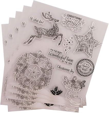 Download Amazon Com Artibetter Rubber Stamps Brick Diy Christmas Stamps Diary Decoration For Kids Craft Supplies 5pcs Arts Crafts Sewing 3D SVG Files Ideas | SVG, Paper Crafts, SVG File