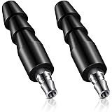 2 Pcs Vac U Lock Adapter Quick Air Connector Quick Connector Device (Black)