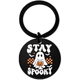 Kids Halloween Gifts Decorations for Kids Spooky Boo Horror Ghost Skeleton Pumpkin Keychain for Women Teen Girls Daughter Daughter Son Sister Brother Friends Goth Decor Stuff