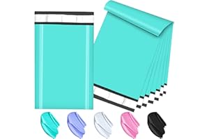 JollyTrip 120PC Poly Mailers 6x9 Inch Teal Mailing Envelopes Bags Shipping Bags with Self Adhesive Waterproof and Tear-Proof Postal Bags