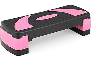 MADOG SPORT EQUIPMENT MADOG Aerobics Stepper Platform with 4/6/8 inch Height Stackable Risers