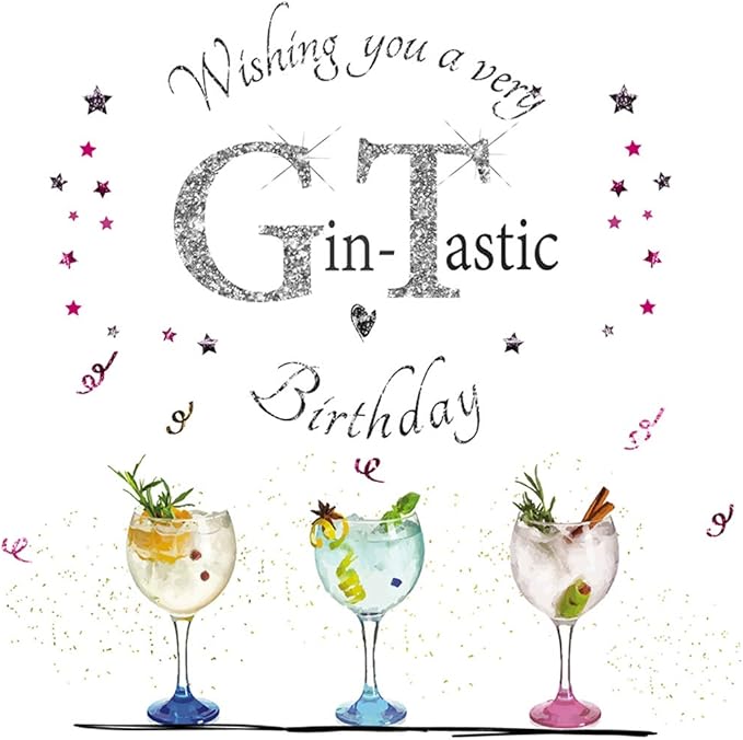 Birthday Card for Gin Lovers 6 x 6 Inches Amazon.co.uk Office Products