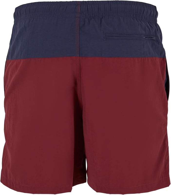 Homme Block Swim Shorts de bain, Nvy/Burgundy, M EU