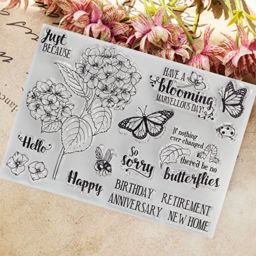 Susada Clear Stamp Transparent Silicone Rubber Sheet Cling for Scrapbooking DIY
