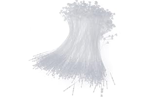 TEAAHA 1000PCS 4.92'' Plastic Tag Loops, Hang Tag Fasteners Hang Tag Snap Lock Pin Security Loop Clothing Price Tag Pins Fasteners for Tagging White Security Loop Hang Tag Snap Lock Pin for Retail Store