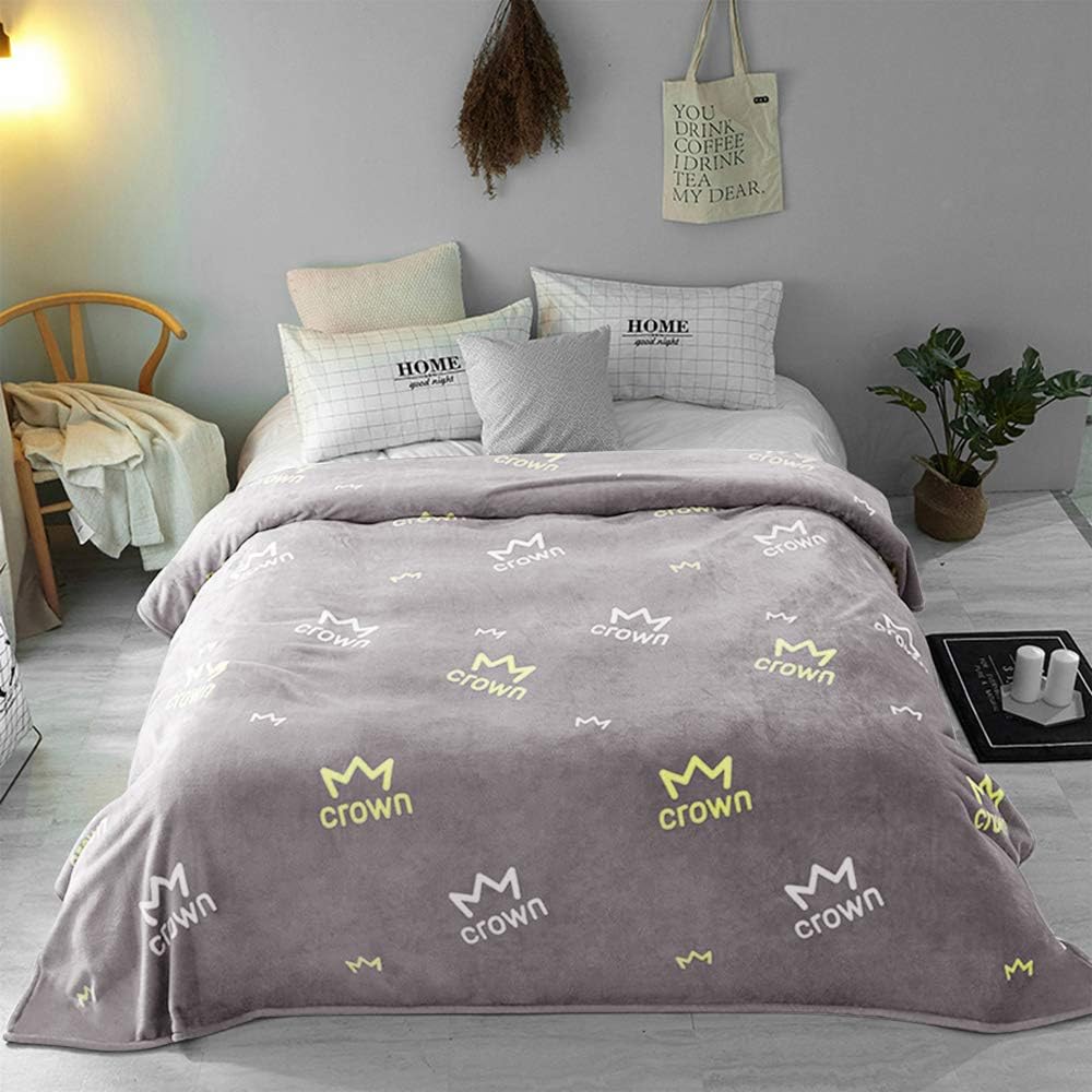 Urijk Soft Fluffy Warm Throw Blanket for Sofa, Bed, Couch, Car -Microfiber, Wrinkle Resistant, Anti-fade, Double/Twin Size