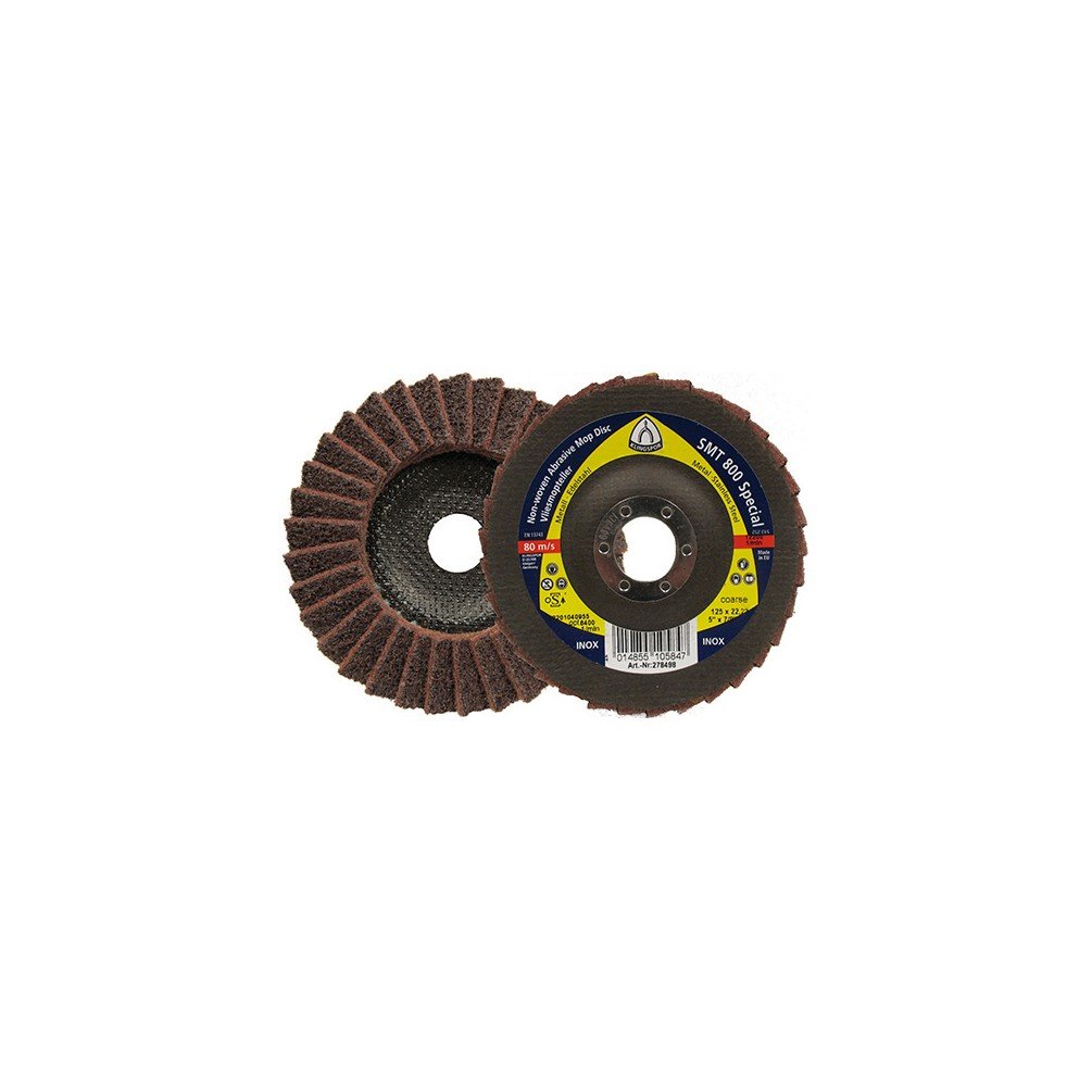 Klingspor 278500A 278500 SMT 800 Abrasive Mop Disc Fleece 125 x 22.23
