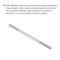 METALLIXITY Double Ended Stud Screws