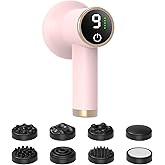TJXVX Body Massager for Cellulite, Electric Handheld Massage Tool, Body Relaxing Machine, 8 Massage Heads for Deep Relaxation at Home and Office, 9 Modes for Body SPA, 1800mAh Battery, Gift, Pink